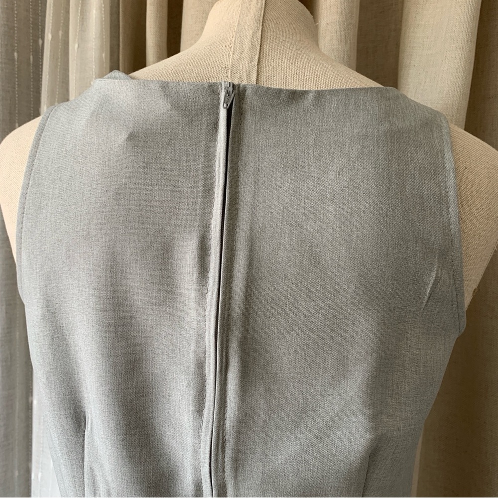 DANIEL LAURENT VINTAGE 90’s SIMPLE LIGHT GREY MINI DRESS - Picture 6 of 10